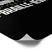 Blindheid voor blinde mensen braille poster (Hoek)