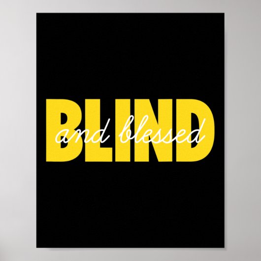 Blindheid voor blinde mensen braille poster (Voorkant)