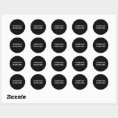 Blindheid voor blinde mensen braille ronde sticker (Vel)