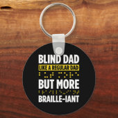 Blindheid voor blinde mensen braille sleutelhanger (Achterkant)