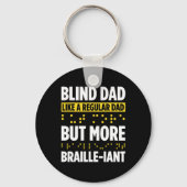 Blindheid voor blinde mensen braille sleutelhanger (Achterkant)