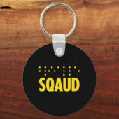 Blindheid voor blinde mensen braille sleutelhanger (Voorkant)