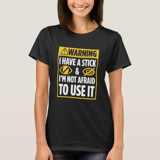 Blindheid voor blinde mensen braille t-shirt (Voorkant)