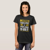 Blindheid voor blinde mensen braille t-shirt (Voorkant volledig)