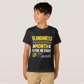 Blindheid voor blinde mensen braille t-shirt (Voorkant volledig)