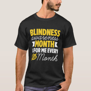 Blindheid voor blinde mensen braille t-shirt