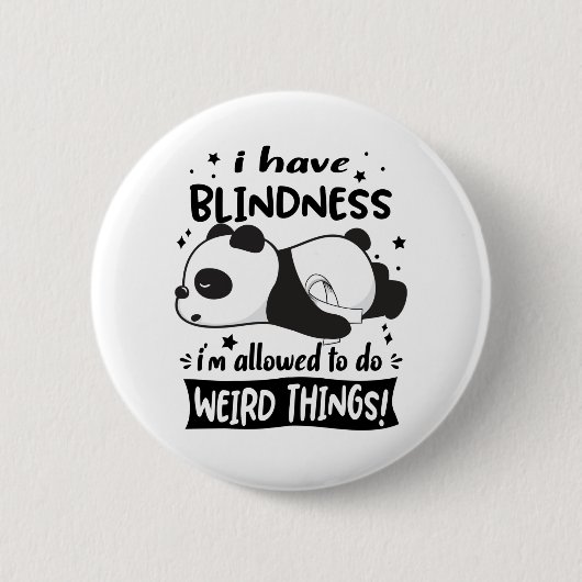 Blindness Awareness Month Ribbon Giften Ronde Button 5,7 Cm (Voorkant)