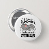 Blindness Awareness Month Ribbon Giften Ronde Button 5,7 Cm (Voorkant /achterkant)