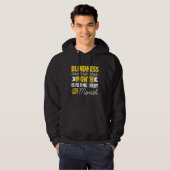 Blindness For Blind People Blind Person Braille Re Hoodie (Voorkant volledig)