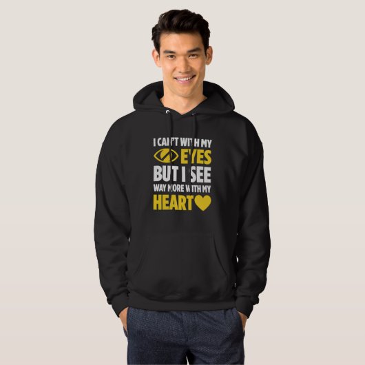 Blindness For Blind People Blind Person Braille Re Hoodie (Voorkant volledig)