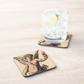 blindomhulde cupid, Valentijnse Tarot Kaart Drankjes Onderzetter (Rechterzijde)