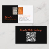 Blinds Store Windows Mode Zwart-wit Kaart Visitekaartje (Voorkant / Achterkant)