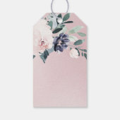 Blineming botanische bloesvogel Weddenschap Cadeaulabel (Achterkant)