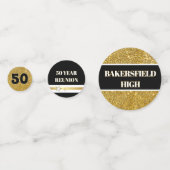 Bling! 50e klasreünie tafelconfetti confetti (Voorkanten)