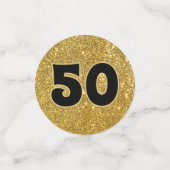 Bling! 50e klasreünie tafelconfetti confetti (Kleine voorkant)