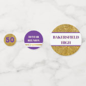 Bling! 50e klasreünie tafelconfetti confetti (Voorkanten)