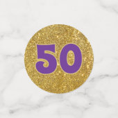 Bling! 50e klasreünie tafelconfetti confetti (Kleine voorkant)