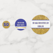 Bling! 50e klasreünie tafelconfetti confetti (Voorkanten)