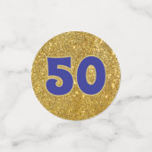Bling! 50e klasreünie tafelconfetti confetti (Kleine voorkant)