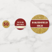 Bling! 50e klasreünie tafelconfetti confetti (Voorkanten)