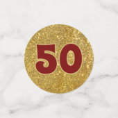 Bling! 50e klasreünie tafelconfetti confetti (Kleine voorkant)