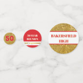 Bling! 50ste klasreünie tafelconfetti confetti (Voorkanten)