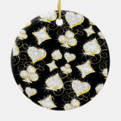 BLING AFGHAN HOUND  KERAMISCH ORNAMENT (Achterkant)