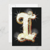 Bling alfabet I Briefkaart (Voorkant / Achterkant)