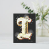Bling alfabet I Briefkaart (Staand voorkant)