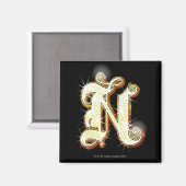 Bling-alfabet N Magneet (Voorkant / Achterkant)