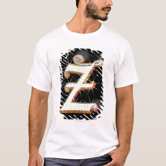 Bling-alfabet Z T-shirt (Voorkant)