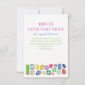 BLING Bat Mitzvah Invitation Party Receptie Kaart (Voorkant)