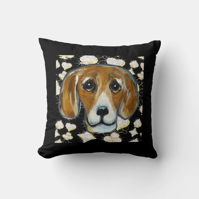 BLING BEAGLE KUSSEN (Voorkant)
