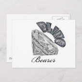 Bling Bearer Weddenschap Gift Briefkaart (Voorkant / Achterkant)