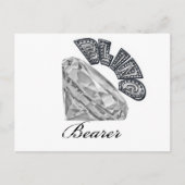 Bling Bearer Weddenschap Gift Briefkaart (Voorkant)