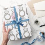 Bling Bing Verloving Bride Diamond Ring Bling Cadeaupapier<br><div class="desc">Voorziet een originele markeringsillustratie van een mousserende diamantring. Ideaal voor verlovingen,  bruiloften,  vrijgezellenfeesten,  bacheloretfeesten en nog veel meer! De ontwerper is beschikbaar aan creëer en uploadt douaneontwerpen om de kleuren en de thema's van uw bruiloft aan te passen-klik "deze Ontwerper"vragen om met het ontwerpproces te beginnen!</div>