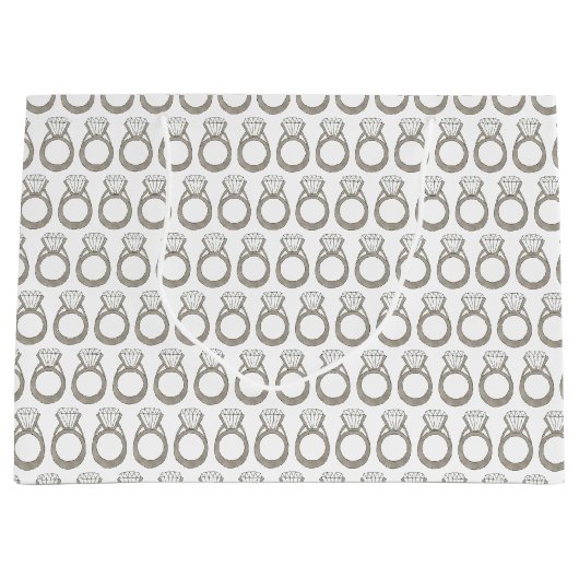 Bling Bing Verloving Bride Diamond Ring Bling Large Cadeautasje (Voorkant)