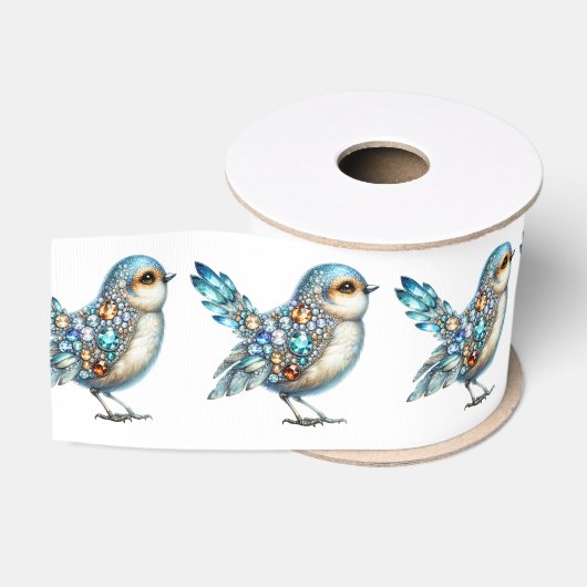 Bling Birds Thema Grosgrain Lint (Spoel)