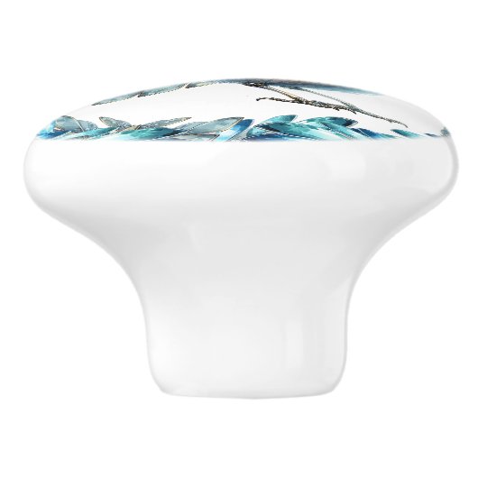 Bling Birds Thema Keramische Knop (Zijkant)