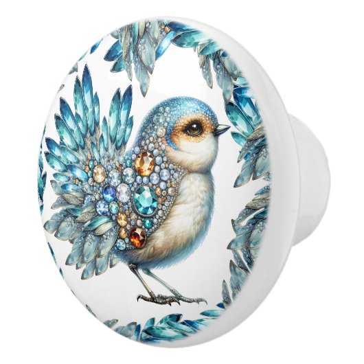 Bling Birds Thema Keramische Knop (Rechts)