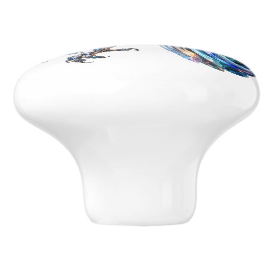 Bling Birds Thema Keramische Knop (Zijkant)