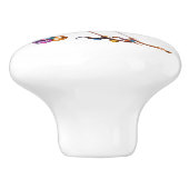 Bling Birds Thema Keramische Knop (Zijkant)