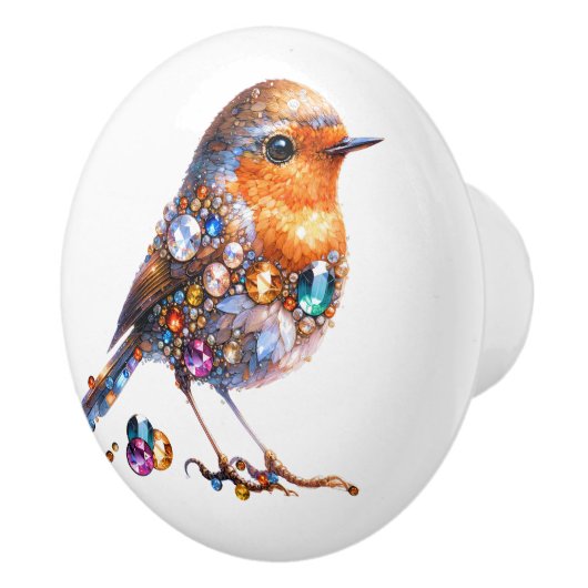 Bling Birds Thema Keramische Knop (Rechts)