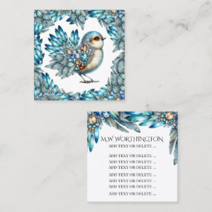 Bling Birds Thema Vierkant Handout of Zakelijke Ka Vierkante Visitekaartje