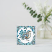 Bling Birds Theme Square handout of Visitekaartje (Staand voorkant)