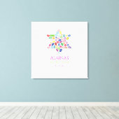 BLING BLING Bat Mitzvah Inloggen Board Canvas Afdruk (Insitu (Houten vloer))