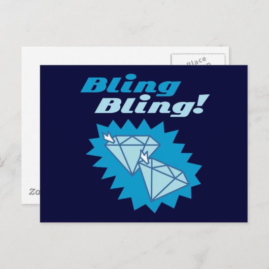 Bling Bling Briefkaart (Voorkant / Achterkant)