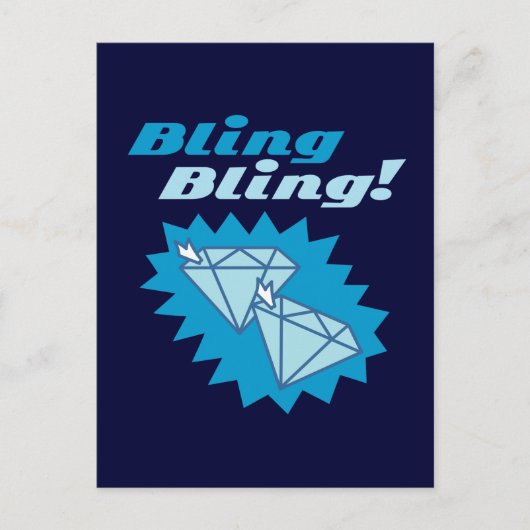 Bling Bling Briefkaart (Voorkant)