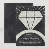 Bling Bling | Glitter-Kijk Bachelorette Party Kaart (Voorkant / Achterkant)