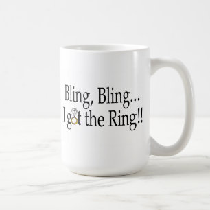 Bling Bling Ik heb het Verloving van de Ring Wedde Koffiemok